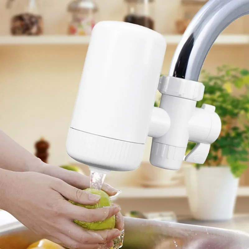 Healthy Kitchen Faucet Water Purifier - Ceramic Percolator Mini Filter for Rust Bacteria Removal