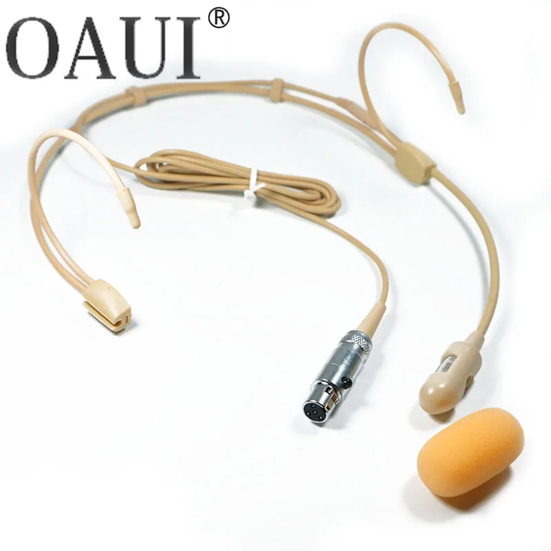 Micrófono de auriculares cardioide para Shure ULX GLX SLX PGX sistema de protección de micrófono inalámbrico TA4F Mini enchufe