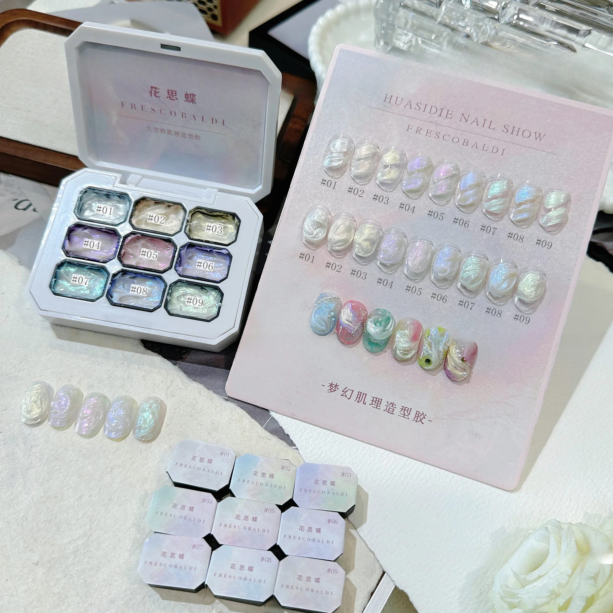 

9 цветов Aurora моделирующий гель-лак для ногтей текстура 3D резьба гель-лак УФ/светодиодный рисунок ногтей скульптура гель-лаки для маникюра