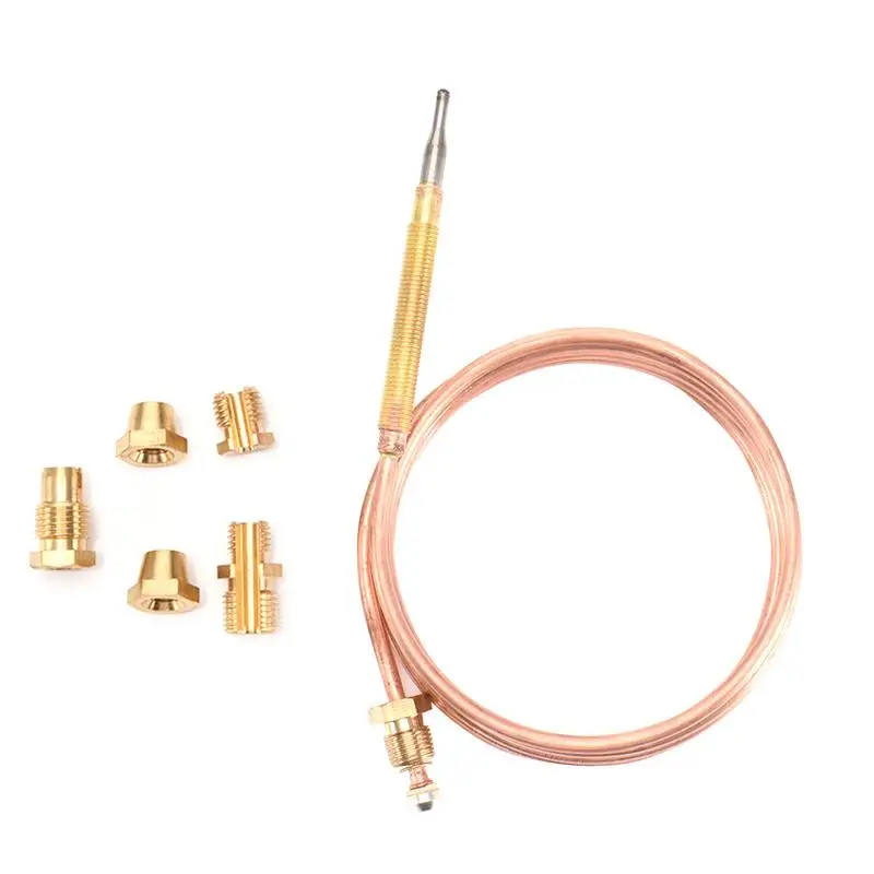 60cm/120cm Gas Valve Induction Line Thermocouple With 5 Fixed Parts For Hot Water Boiler Gas Appliance Fixed Parts 1 SET