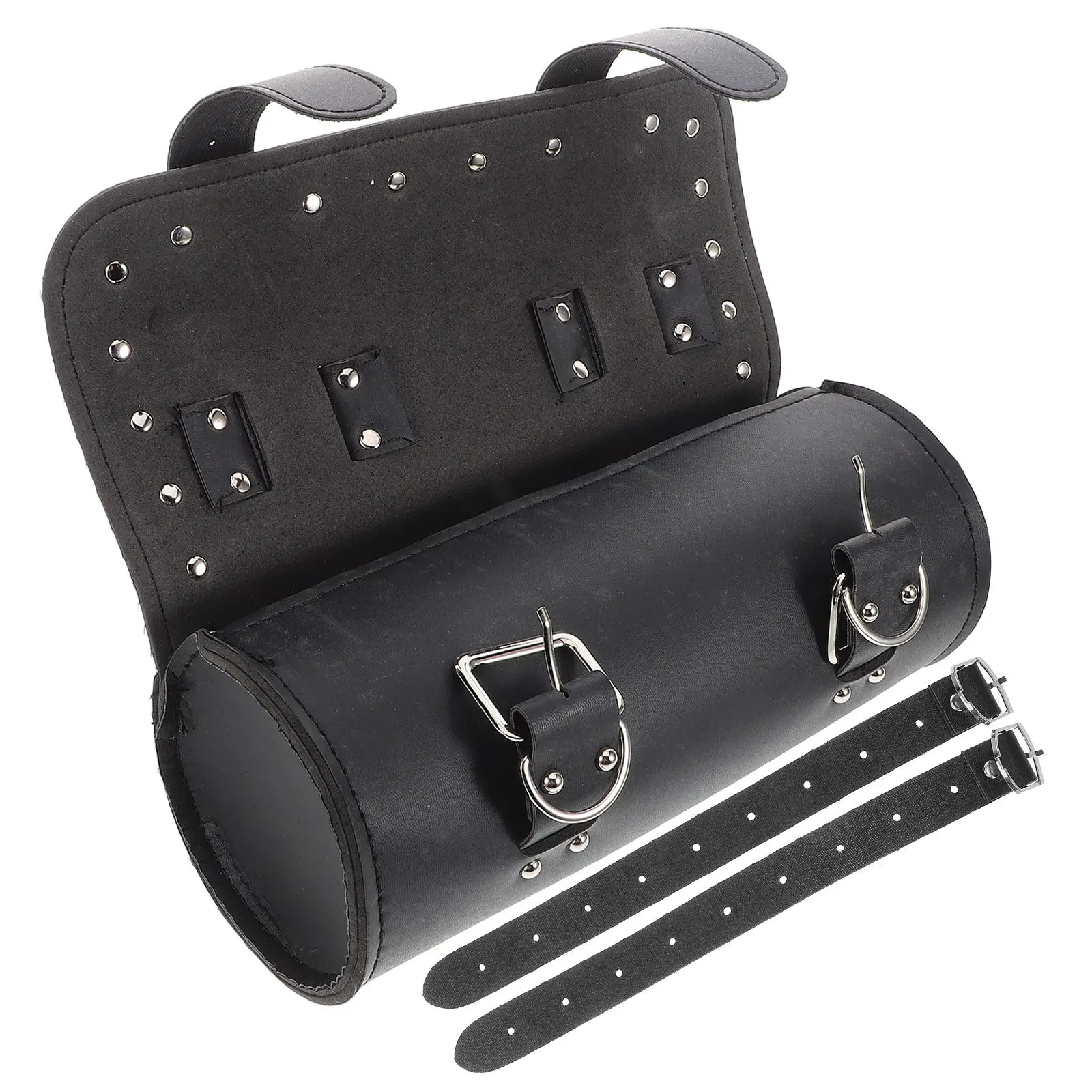 

Motorcycle Saddlebags Handlebar Roll Bag Rear Bike Rack Bag Tool Pouch Universal Fit for Electric Bikes Motorcycles Stylish