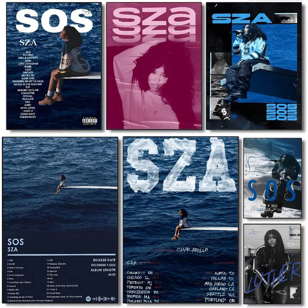 SINGER S-SZA SoS Album Poster Art HD Canvas Advanced Aesthetic Printing Paper Wall Art for Living Room Home Decor