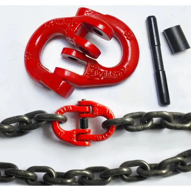 High Strength G80 Lifting Butterfly Buckle Double Ring Buckle Chain Link Buckle Lifting Sling Joint