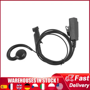 For Motorola GP328PLUS 338PLUS GP344 GP388 G-Type Ear Hooks Earpiece Headset Mic