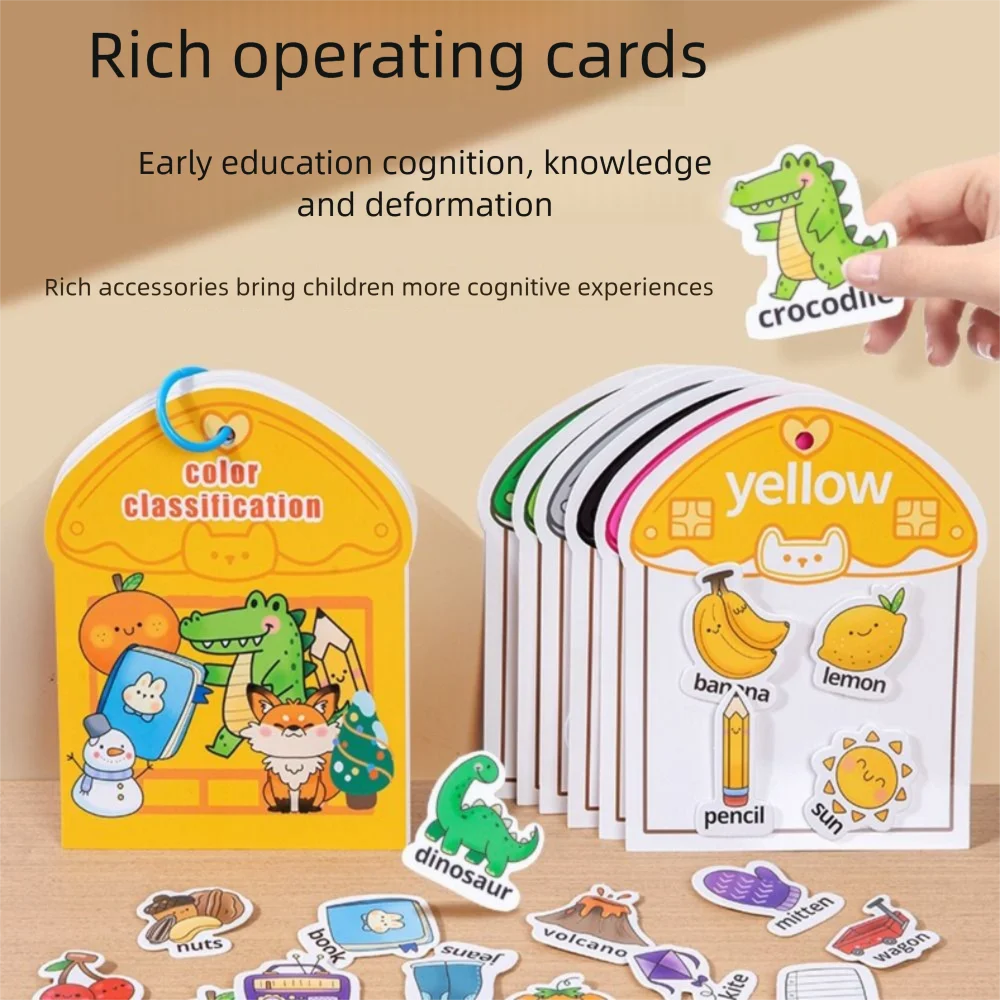 جديد DIY كتاب مشغول كارتون لطيف اللون عدد كتاب نشاط التعلم أطفال مونتيسوري