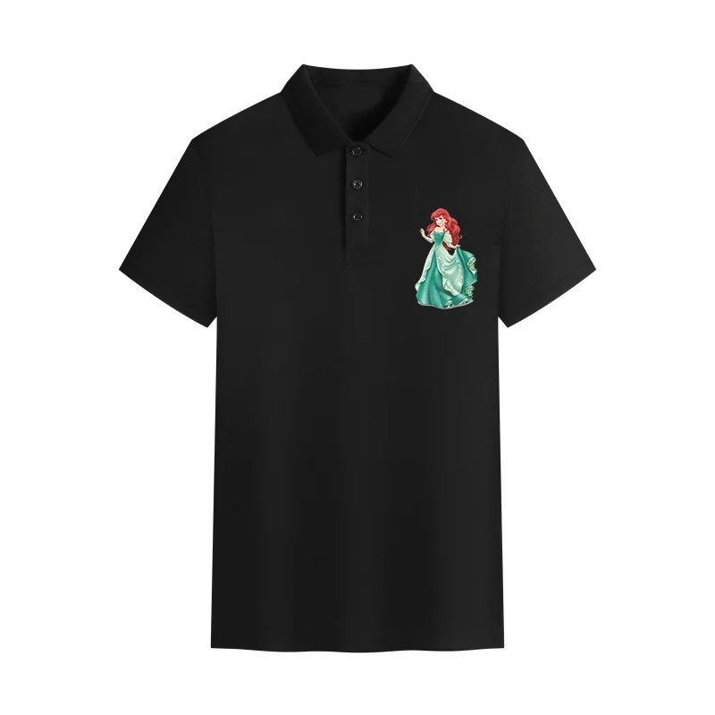 

new 2025 Summer Fashion Animation Printing Fashion POLO Shirt Men's and Women's Outdoor Leisure Sports Breathable Slim Clothing