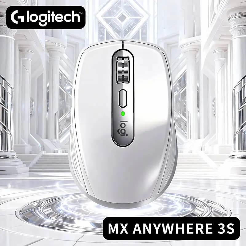 Top-Tier Logitech MX Anywhere 3S - 8000 DPI, MagSpeed Scroll, USB-C Fast Charge, Office Use, Multi-Device Connect