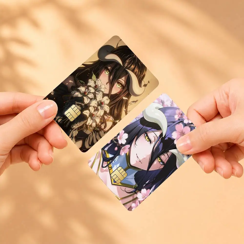 A-Albedo Cartoon O-Overlord Sticker Film Tape Skin for Credit Card Debit Card Waterproof Stickers