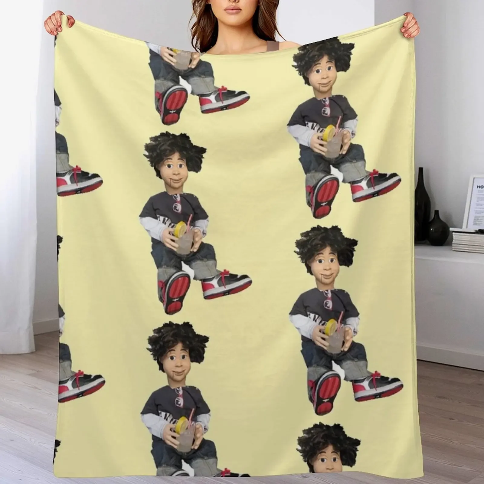

New Rex From Victorious Throw Blanket Furrys Soft Plaid funny gift Bed Fashionable Blankets
