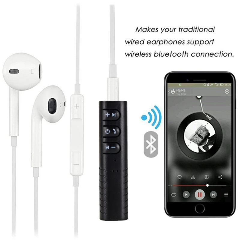 Adattatore trasmettitore ricevitore Bluetooth 5.0 Wireless Jack da 3.5mm per musica per auto Audio Aux MP3 A2dp ricevitore per cuffie vivavoce