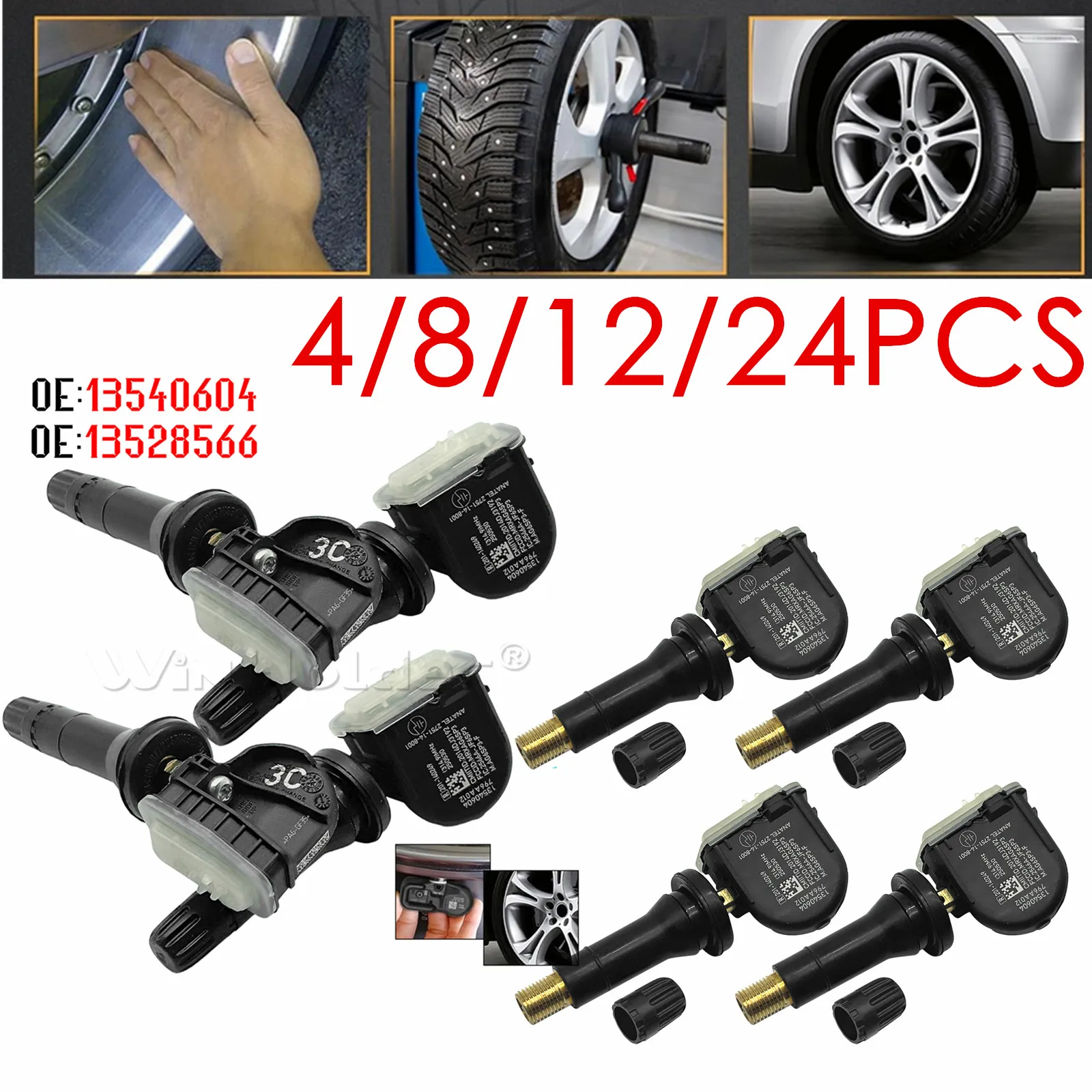 

4/8/12/24PACK 13540604 314.9MHZ Tire Pressure Sensor For Cadillac ATS CT6 CTS ELR Escalade SRX XT6 XTS Car TPMS 13516164