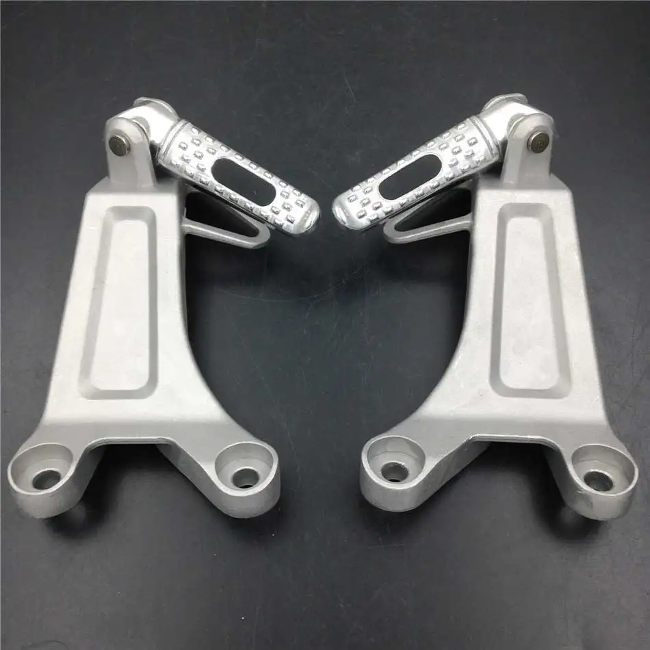 For 2003 2004 Honda CBR600RR F5 CBR 600RR 03-04 Motorcycle Rear Passenger Foot Rest Pegs Pedals Bracket kit Black / Silver
