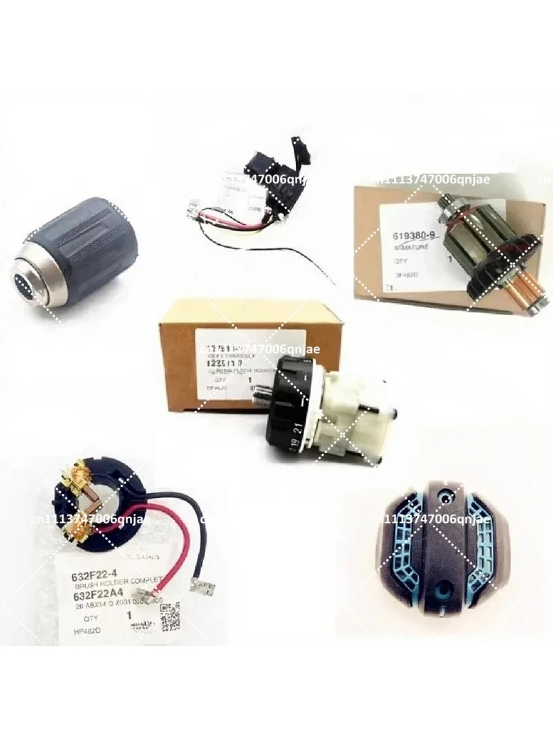 Cordless Drill Rotor Switch Chuck Gearbox Stator Replacement Parts for Power Tools