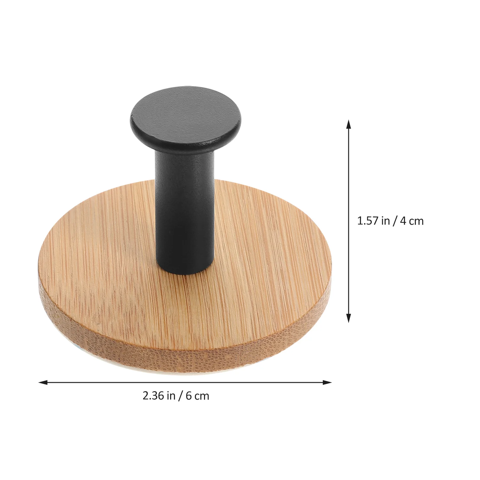 4Pcs Bamboo Adhesive Wall Hooks Heavy Duty Self Adhesive Hook for Bathroom Kitchen Bedroom Rustic Decorative Wall Storage