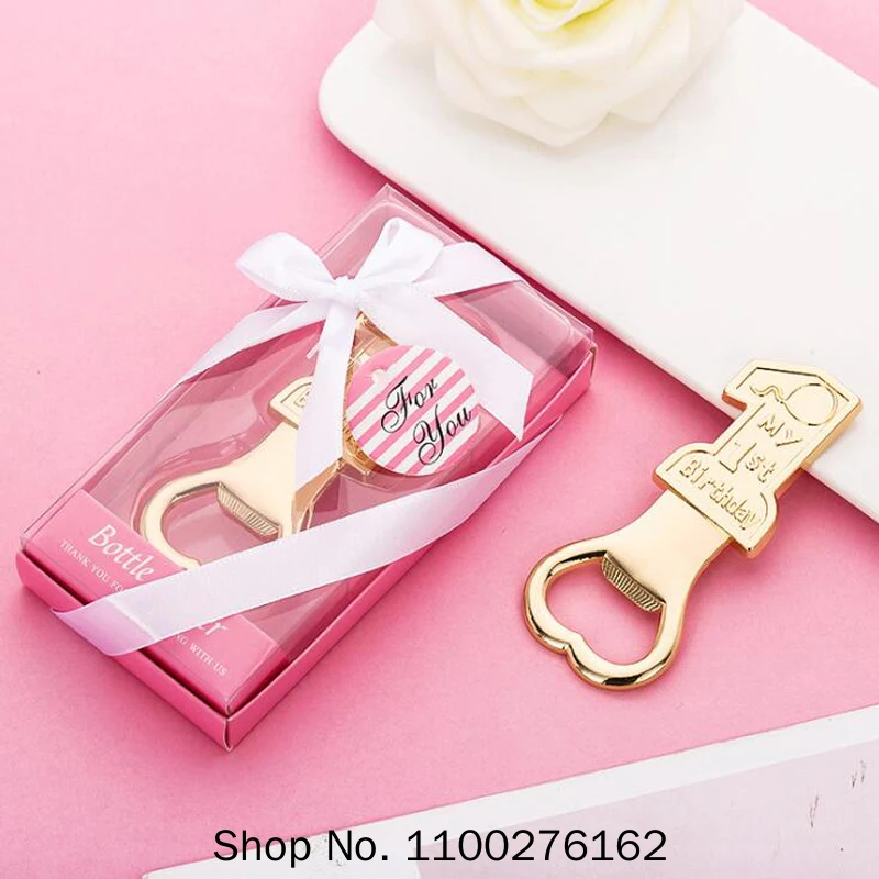 20pcs/lot Party Favors Baby Birthday Souvenir Bottle Opener Baby Shower Gift For Guest Giveaways