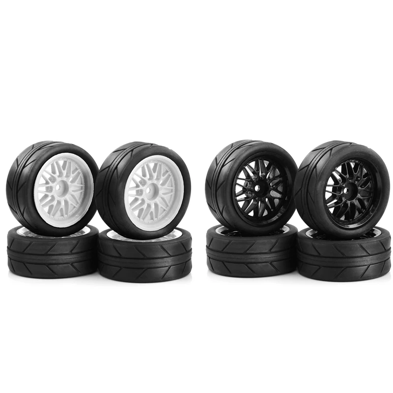 1/10 RC Rally Drift Tires 65Mm On Road Racing Car Wheels Tyres For Tamiya TT01 TT02 XV01 XV02 PTG-2 HSP HPI Kyosho