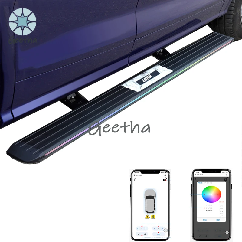 

For High Quality Aluminum Led Light Power Pedals Electric Auto Running Board Side Step for Vogue Hyundai Outlander Innova Fortu