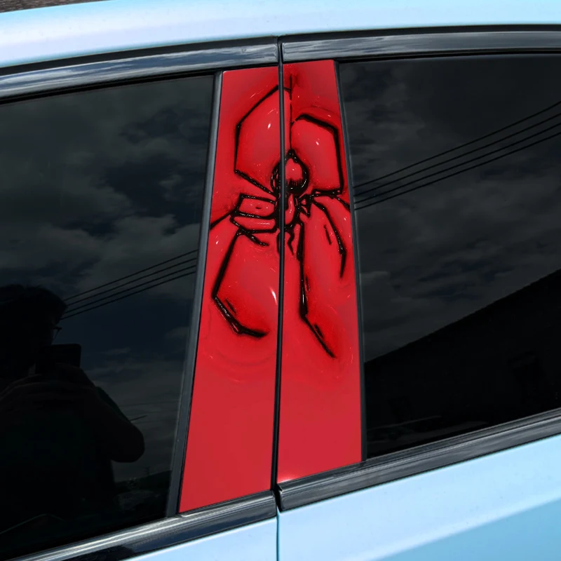 

1pc/2pcs Spider Skull Car Stickers Auto B Pillar Waterproof Halloween Decoration DIY Car Doors Pillar Sunscreen Vinyl Decals