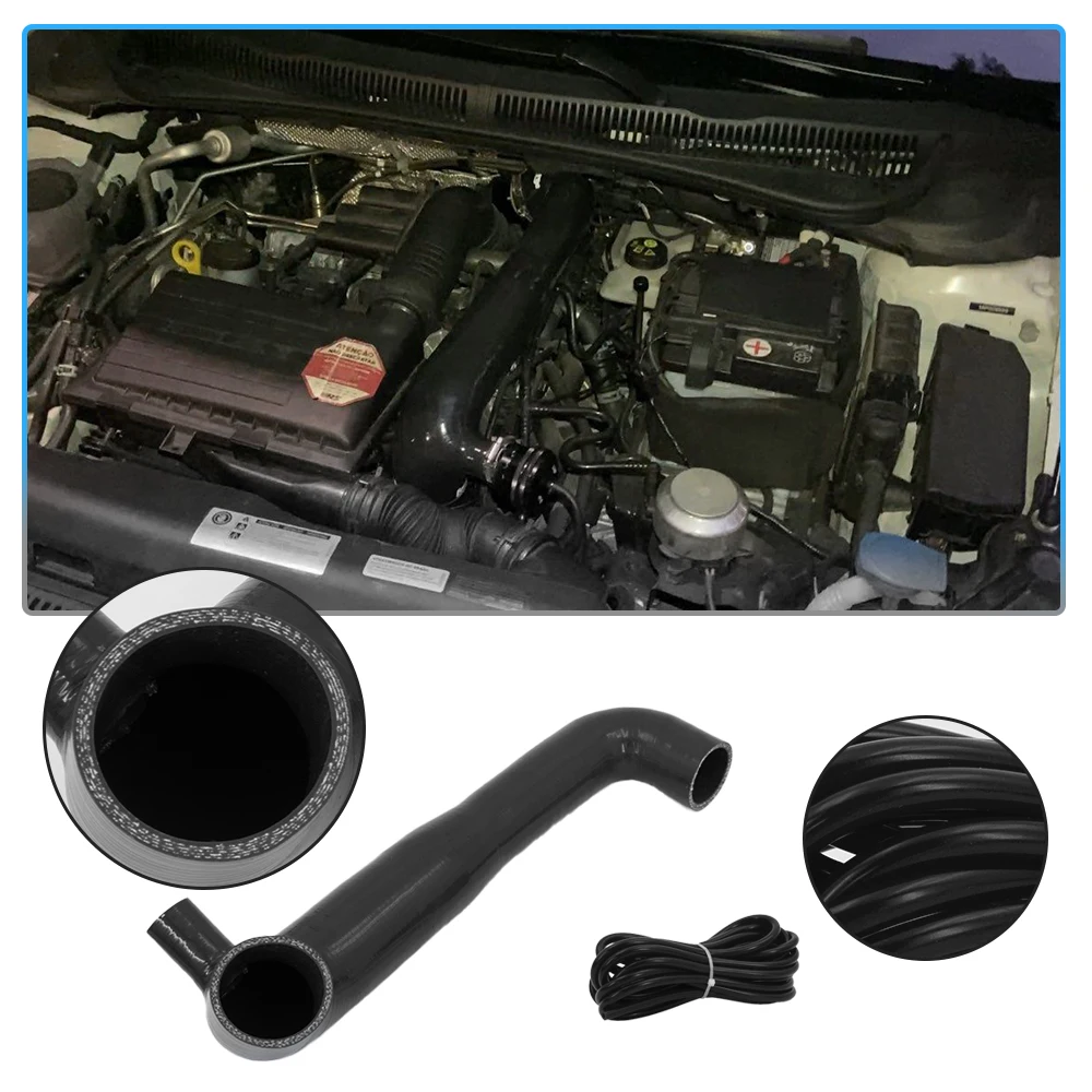 Black Silicone Hose Kit Suitable For BOV-051 Pressure Relief Valve With Logo Can Be Used For Specific Car Models