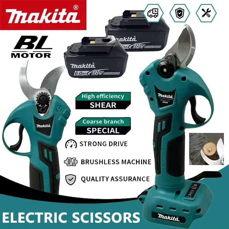 

Makita 18V Battery Professional Cordless Electrician Scissors Pruning Shears Cutter Wireless Drills Tools Garden Pruner