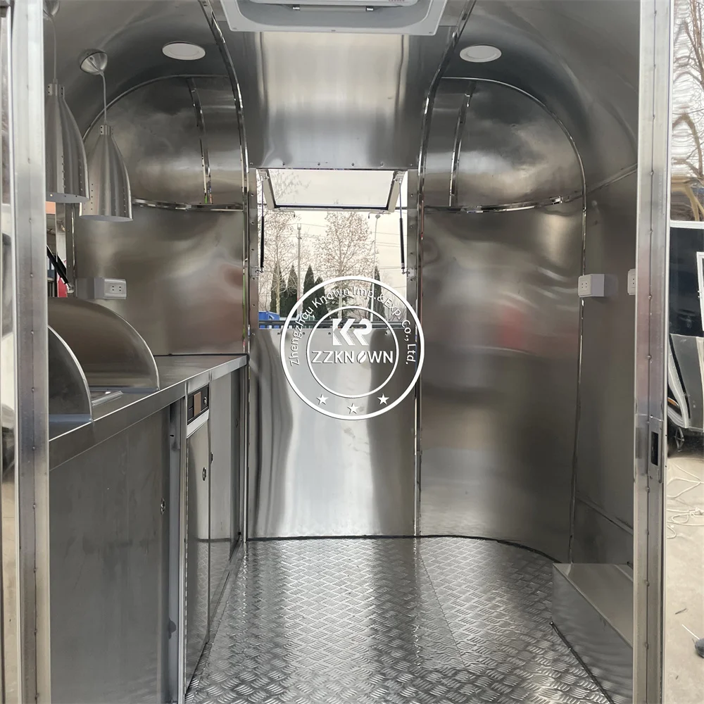 شاحنة طعام خارجية، مقطورة قهوة آيس كريم متنقلة، مقلاة شارع مخصصة، مقطورة هوت دوج، شاحنة طعام مع مطبخ كامل #6