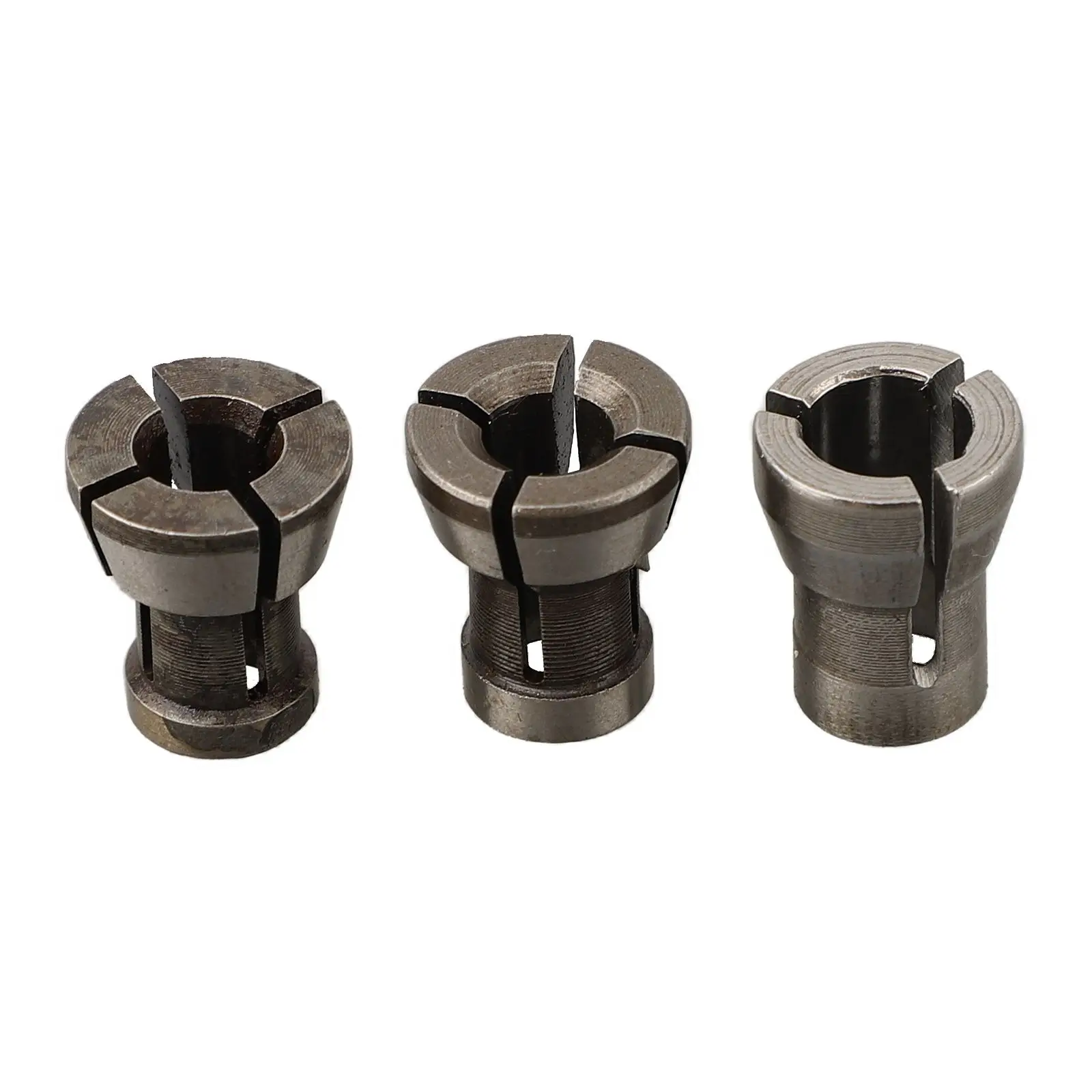 6mm/6.35mm/8mm Collet Chuck Adapter With Nut Carbon Steel Engraving Trimming Machine Router Milling Cutter Accessories M17 X 1MM