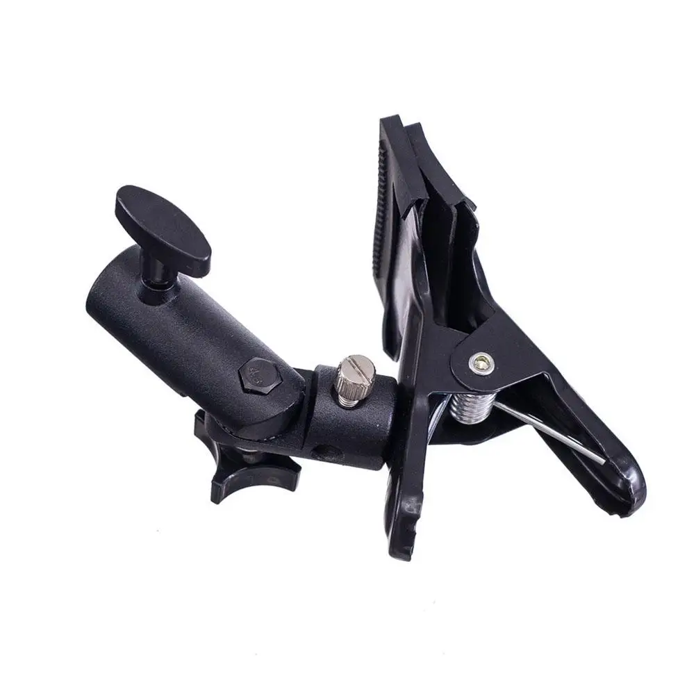 

Big Reflector Holder Stand Light Photography Background Reflector Bracket Mount Clip Adapter Metal Clamp (Black)