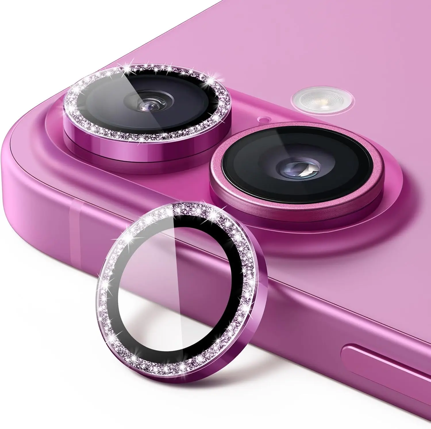 1-3 قطعة غطاء حماية لعدسة الكاميرا باللون البرتقالي اللامع لهاتف آيفون 17 برو ماكس بلس لهاتف آيفون 17 برو ماكس ملحقات حماية الهواء #6