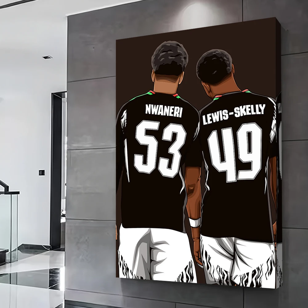 ملصق إيثان نوانري ومايلز لويس سكيلي مطبوع صور قابلة للتخصيص لوحة فنية جدارية على القماش هدية للديكور الداخلي