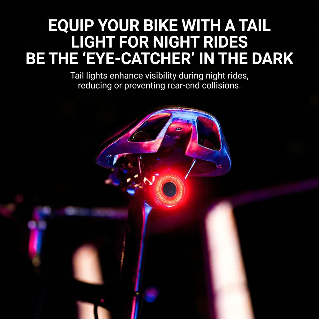 Smart Bike Taillight IPX6 Waterproof Intelligent Sensing Brake Tail Light Bicycle Rear Light Cycling Warning Light
