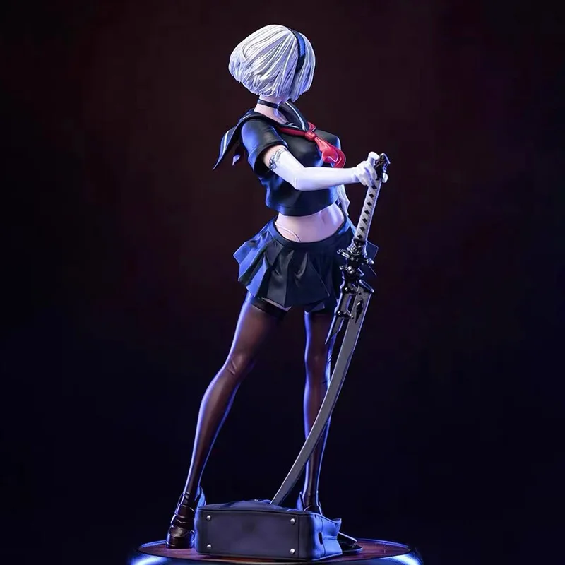 Nier:Automata Figura Yorha No. Figuras de 2 tipos B, figura de Anime 2b, formas de vida mecánicas de Pvc, estatua, muñecas, modelos, juguetes de adorno, regalos