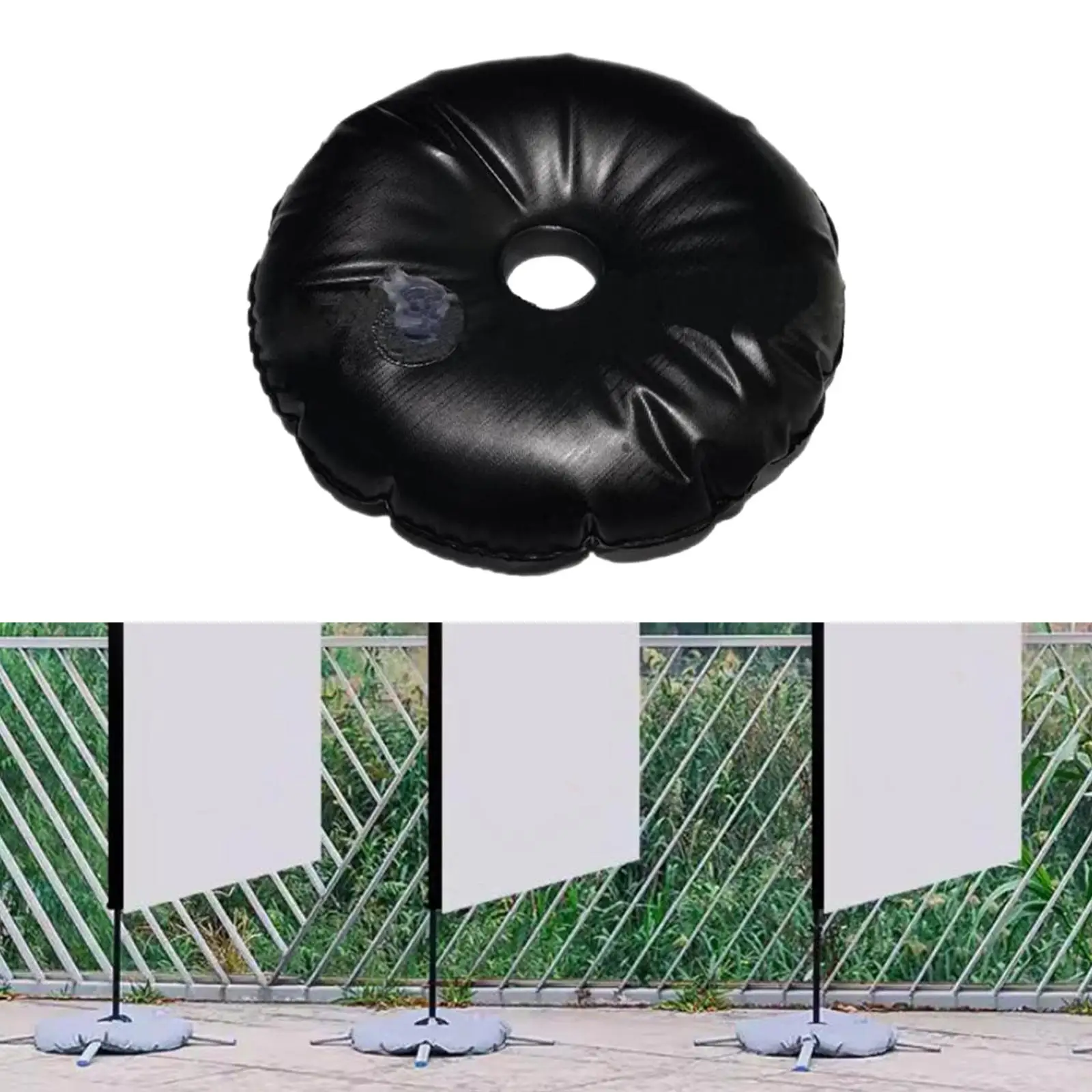 Sac de poids pour base de parapluie rempli d'eau, PVC, robuste, support de drapeau extérieur, pare-soleil pour les stands de plage, accessoires d'extérieur et d'intérieur