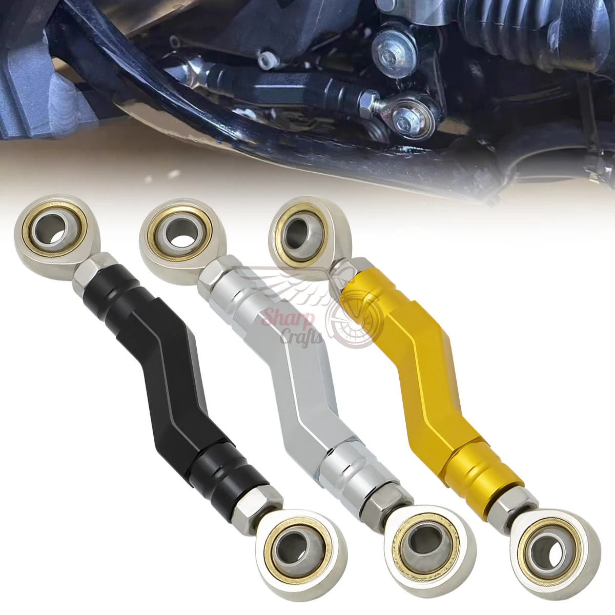 Motorcycle Adjustable Mid Controls brake Shift Lever Linkage For Harley M8 Softail Standard FXST Street Bob Low Rider ST 2018-up