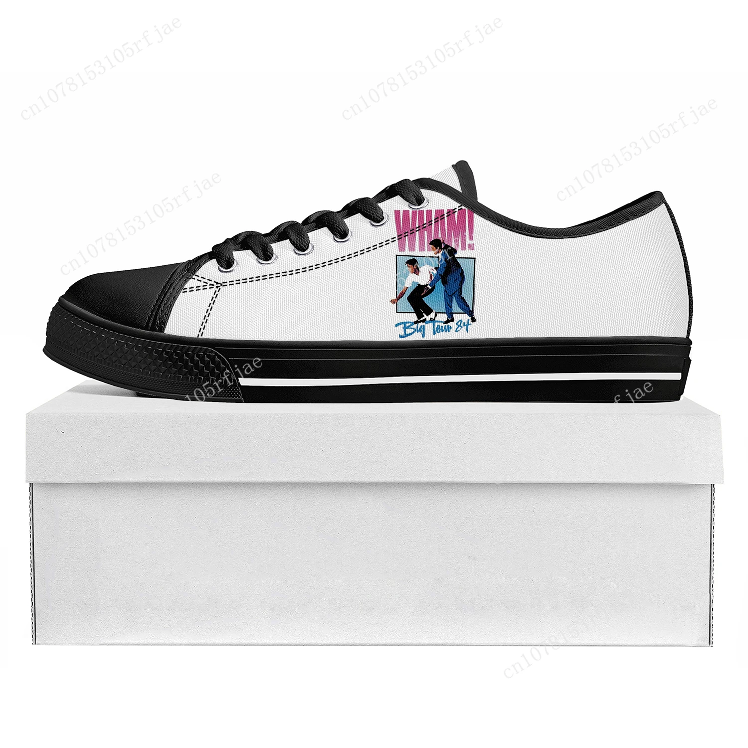 Choose Life Wham George Michael Low Top Sneakers Womens Mens Teenager High Quality Shoes Casual  Custom Canvas Sneaker Shoe