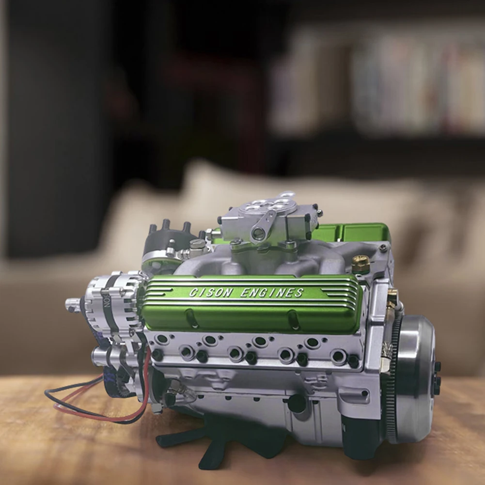 V8 Engine Resin Model Easy To Assemble Display For Bookshelf