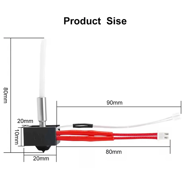 مجموعة أدوات Hotend لجزء الطابعة ثلاثية الأبعاد لـ Elegoo Neptune 3 Pro قضيب تسخين كتلة ساخنة 24 فولت 40 وات الثرمستور لـ Neptune 3 Plus Max