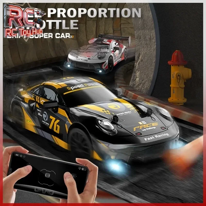 New RC1:24 Full Scale Remote Control Drift Car High Speed 4WD Remote Control Racing Car with Lighting Simulation Car Model