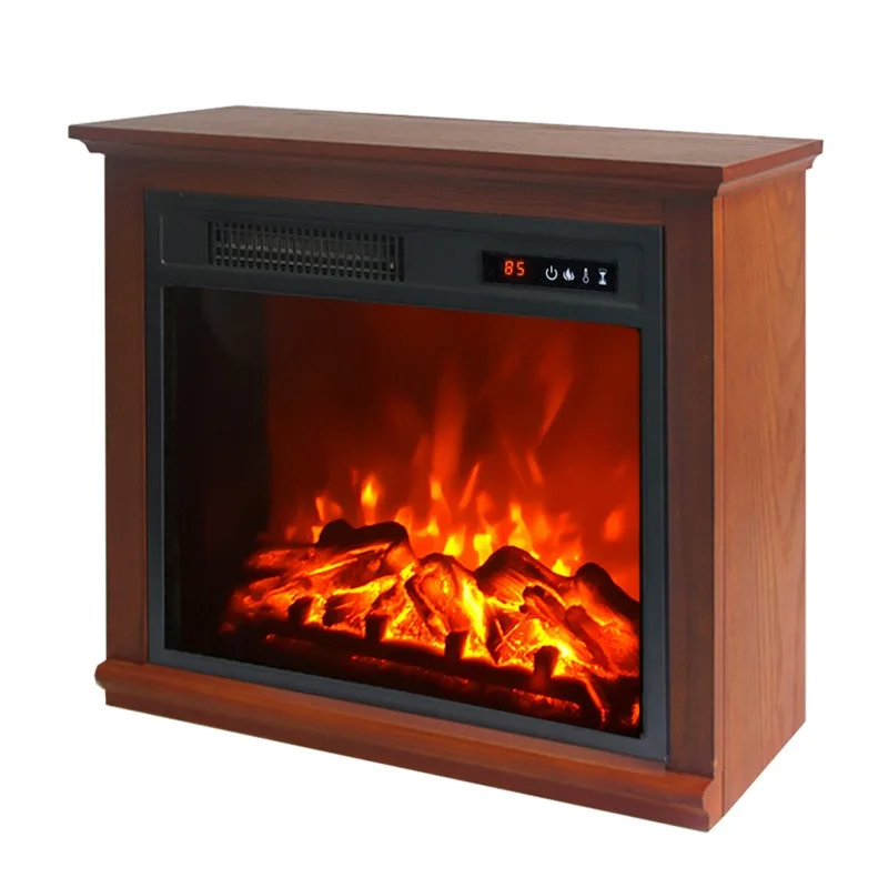 LONGHUA FLAME Small Insert Electric Fireplace (With Mantel) White Black Heater Portable