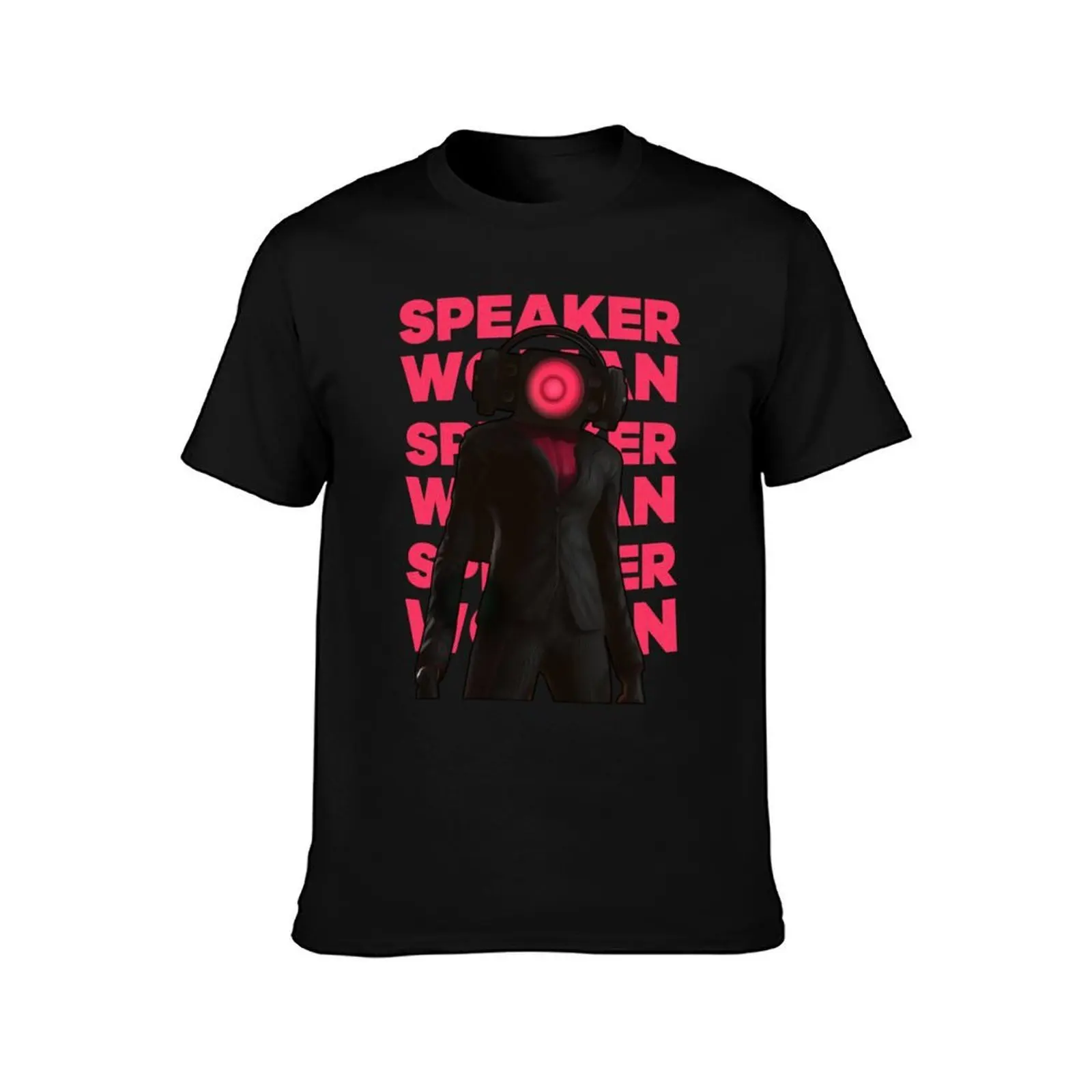 Speaker Woman - Skibidi Toilet T-Shirt, Summer Casual Cotton Tee, Oversized Streetwear Tops, Vintage Graphic Print, 100% Cotton