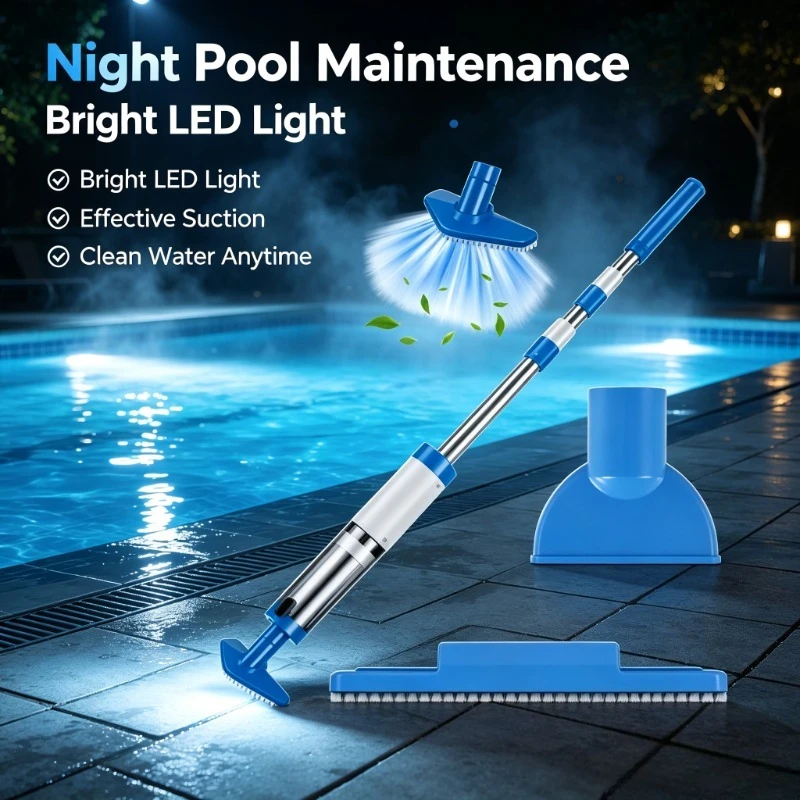 Portable Hand‑held Underwater Cleaning Device for Hot Tub Fish Tank Pool Residue Clearing