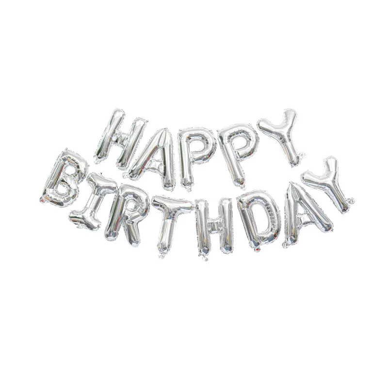 16 inch folie gelukkige verjaardag letters teken ballon banner volwassen kinderen baby thuis partij achtergrond decoraties rekwisieten banner decoratie