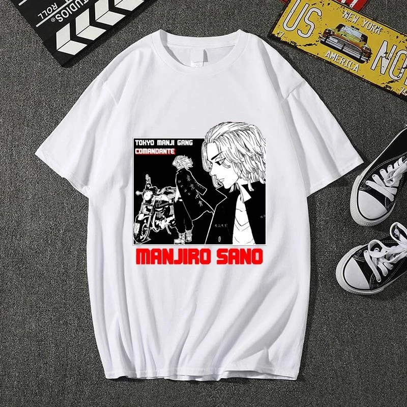 Hot Anime MIKEY Cool Graphic Printed T-Shirt Unisex Outdoor Street Round Neck Shirt T-Shirt Tops