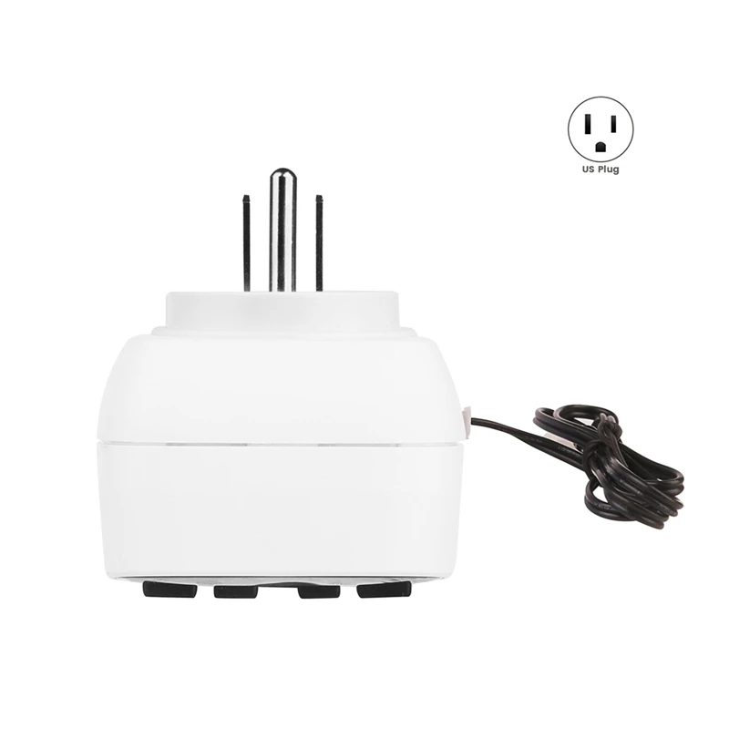 Digital Temperature Controller Socket Outlet Thermostat With Timer-Sensor Probe Heating Cooling Switch Backlight US Plug