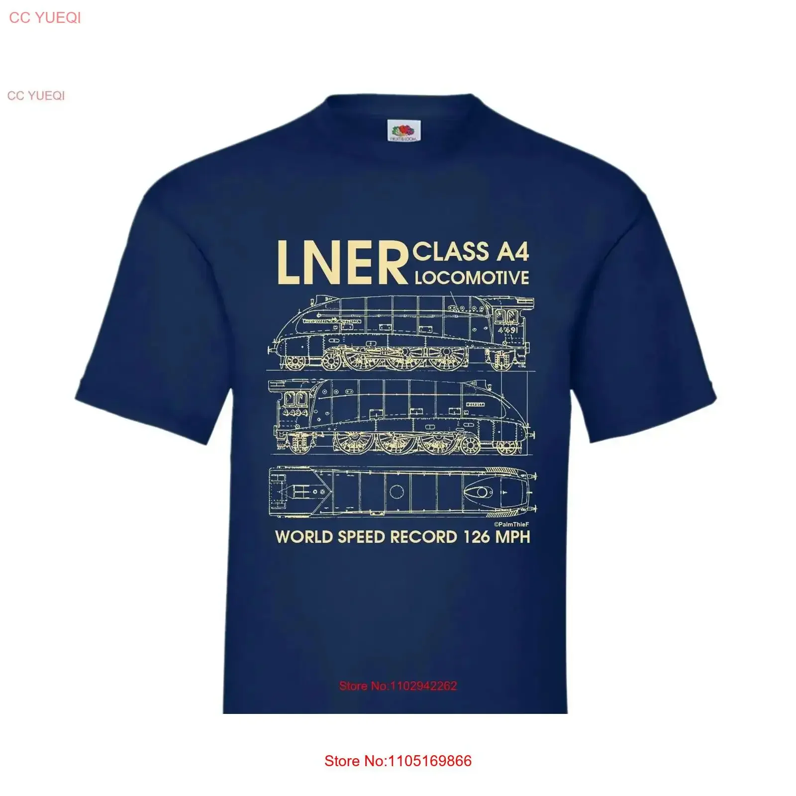 LNER Class 4 Locomotive Blueprint T Shirt Birthday Size S 5XL vintage Washed Versatile Casual homme Slightly designer clothes