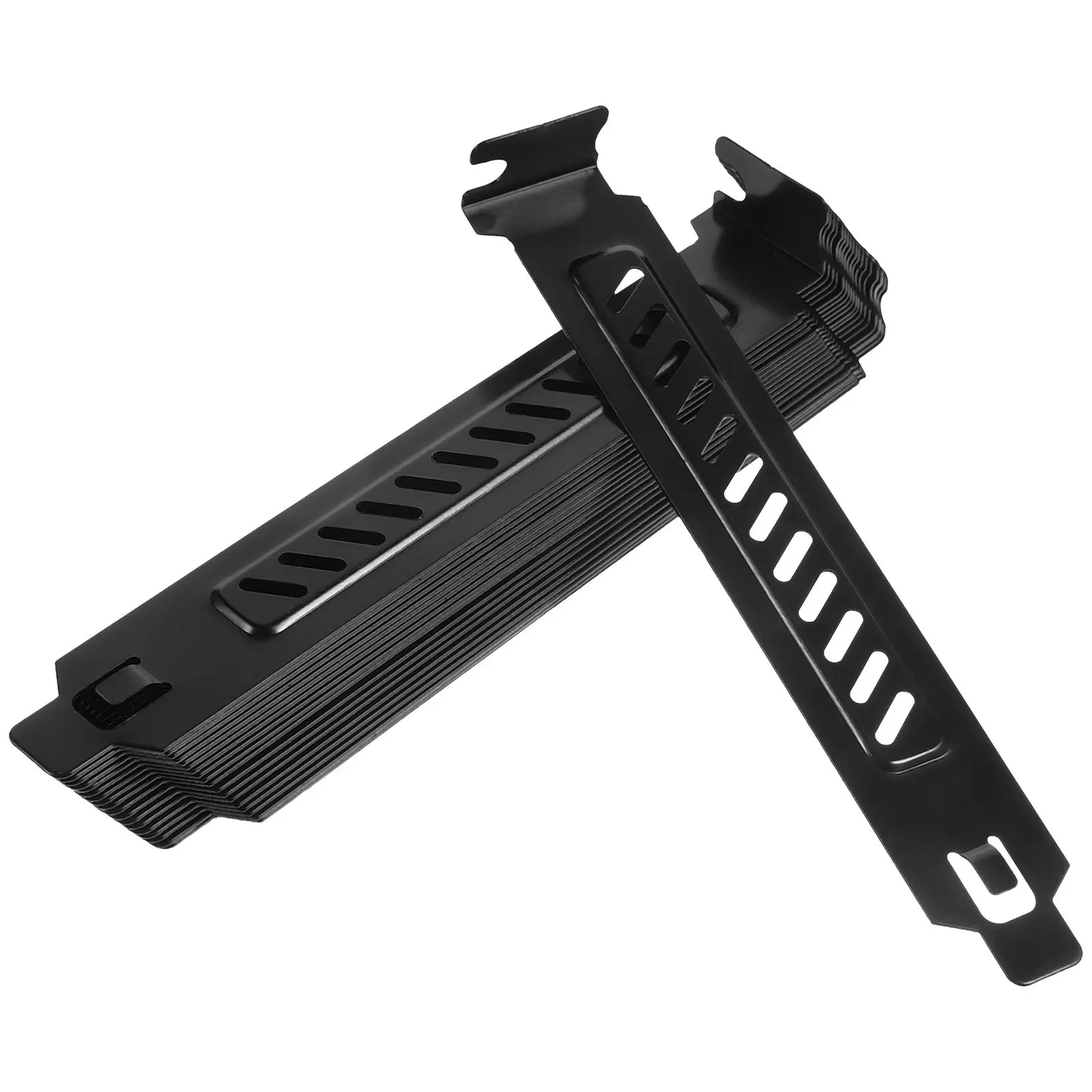 20Pcs Vented Pci Slot Cover Premium Metal Blanking Plate for Enhanced GPU Heat Dissipation Dust Protection Chassis Radiator