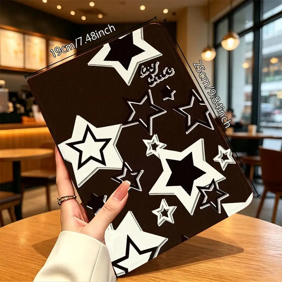 Black Star with Pencil Slot Case for Xiaomi Pad 5 6 7 8 Pro Pad 6s Pro 7 Ultra Redmi Pad SE K Pad 8.8 9.7 12.4 Inch