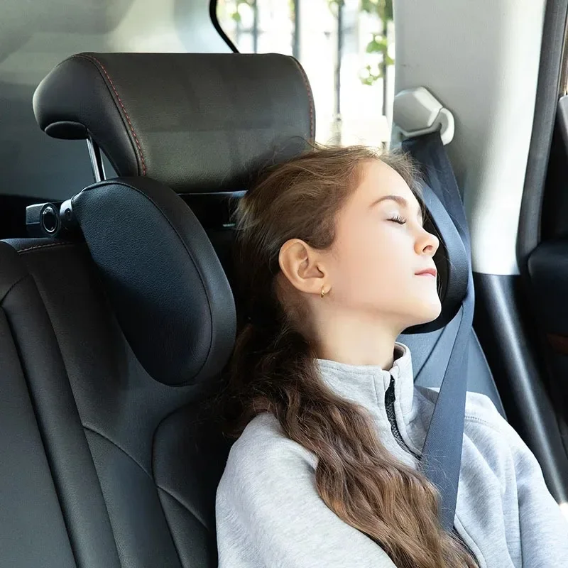 New Car Neck Headrest Pillow Adjustable Angle Support Travel Rest Memory Pillow Car Seat Headrest Pillow for Kids Adults