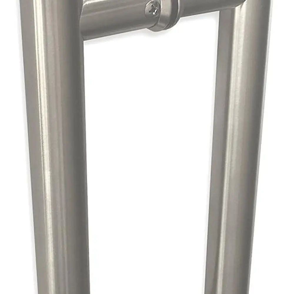 Maçaneta de porta inoxidável push-pull estilo escada dupla face moderna e contemporânea (16 polegadas/406 mm) para aço, alumínio e vidro