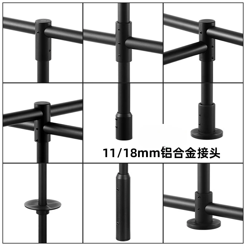 

Золотой/черный алюминиевый соединитель для труб, фитинг для труб 25 мм/30 мм/38 мм для полки/книжного шкафа/винной стойки, 3-ходовой 4-ходовой соединитель