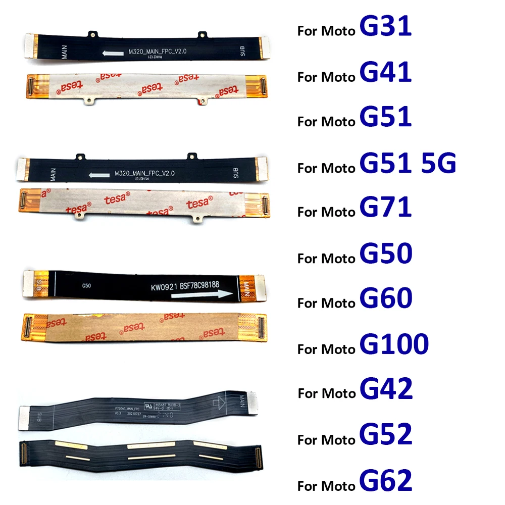Nuevo para Moto G31 G41 G51 G71 G50 G60 G42 G52 G62 G100 G 5G potencia principal FPC pantalla LCD conectar placa base Cable flexible